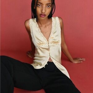 Reformation Addie Silk Top NWT